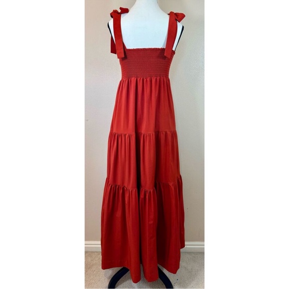 A loves A Red Maxi Tiered Ruffle Women’s Dress - Picture 2 of 3